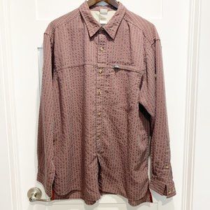 The North Face Long Sleeve Red Blue Plaid Shirt